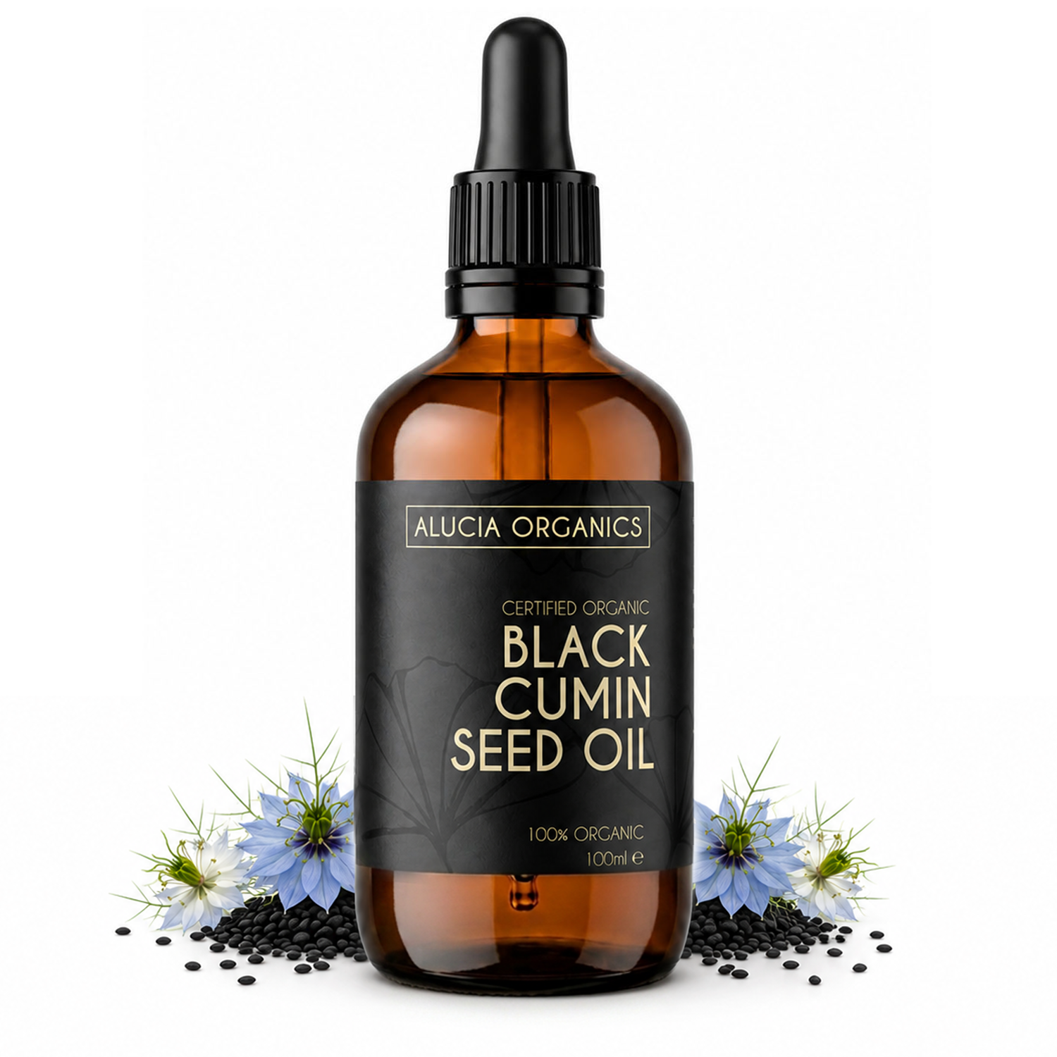 Alucia Organics Certified Organic Black Cumin Seed Oil 100ml