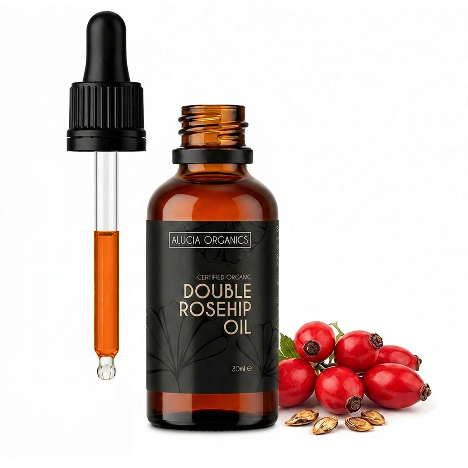 Alucia Organics Certified Organic Double Rosehip Oil 30ml