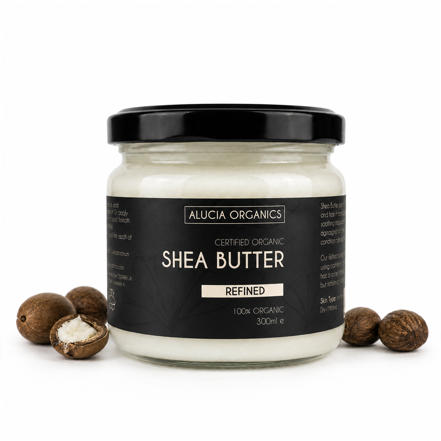Alucia Organics Certified Organic Refined Shea Butter 300ml